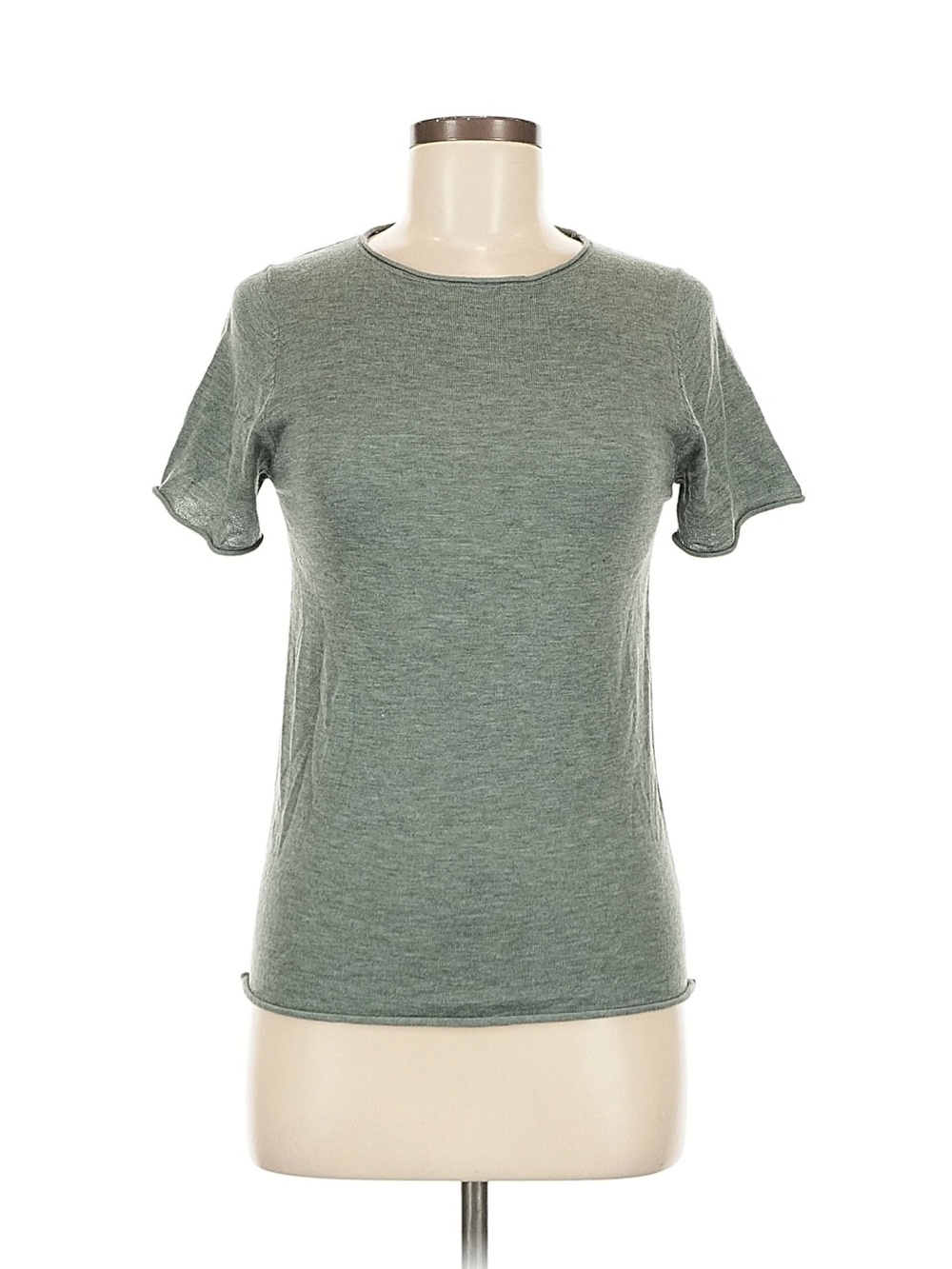 Essential Crewneck Short Sleeve Tee in Sage Green